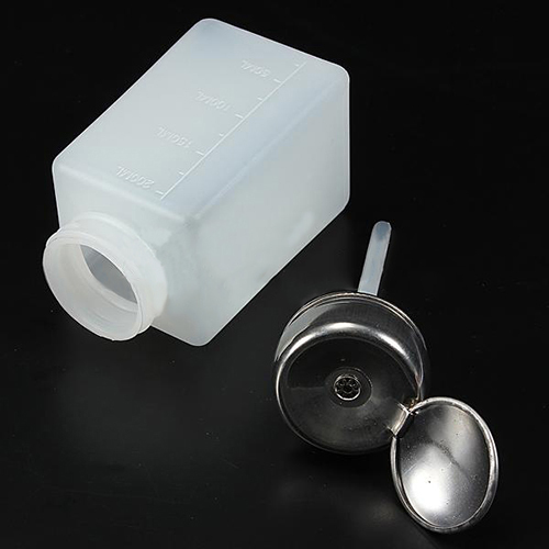 200ML Vloeibare Alcohol Druk Nagellak Remover Dispenser Cleaner Pompen Fles Make Up Navulbare Fles Container