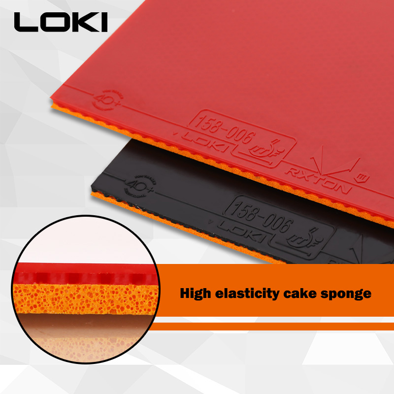 Loki RXTON3 Sticky Tafeltennis Rubber Oranje Cake Spons Pips In Ping Pong Rubber Voor Loop En Controle