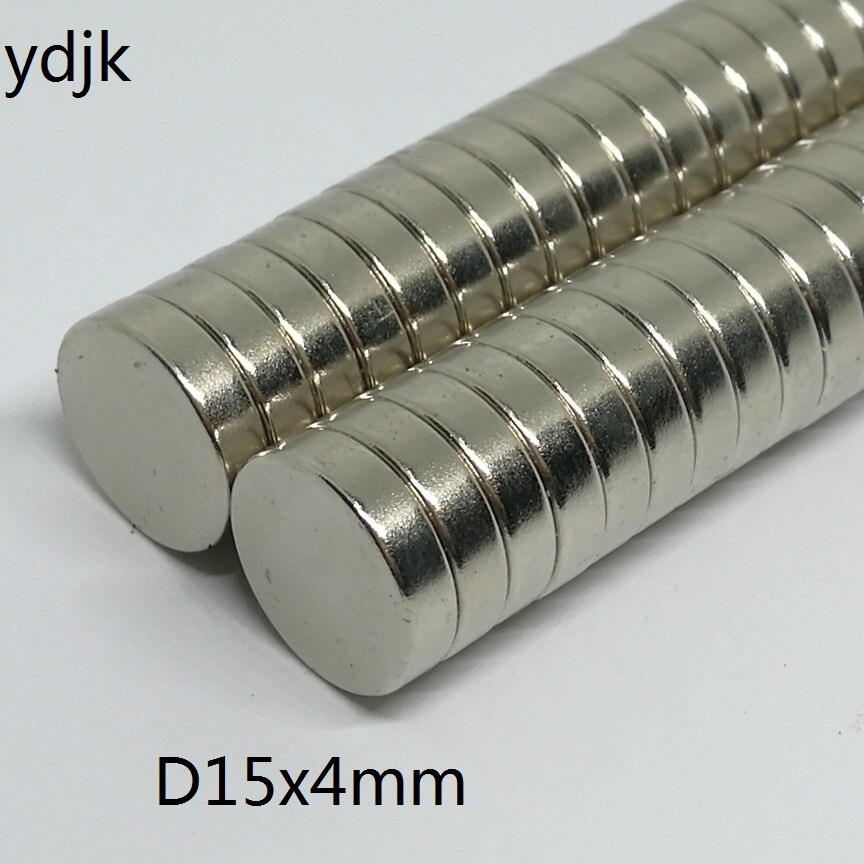 10 20 50 100 Stks/partij Disc Neodymium Magneet 15*4 N38 Zeldzame Aarde Permanente Magneet 15X4 Ndfeb magneten 15 x 4
