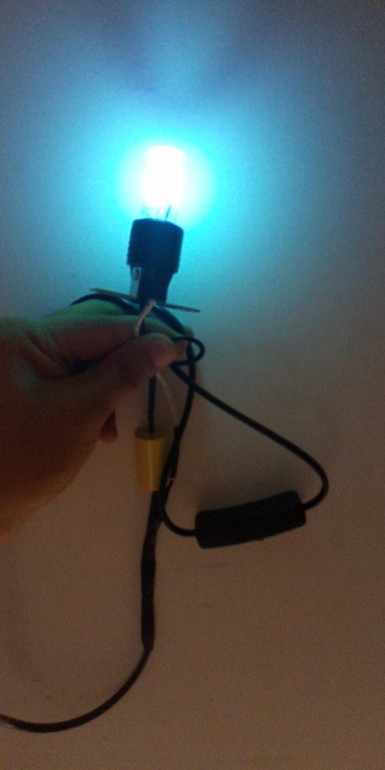 Indoor 10v 3w 254nm uv light bulb with switch, US/EU plug 220v use