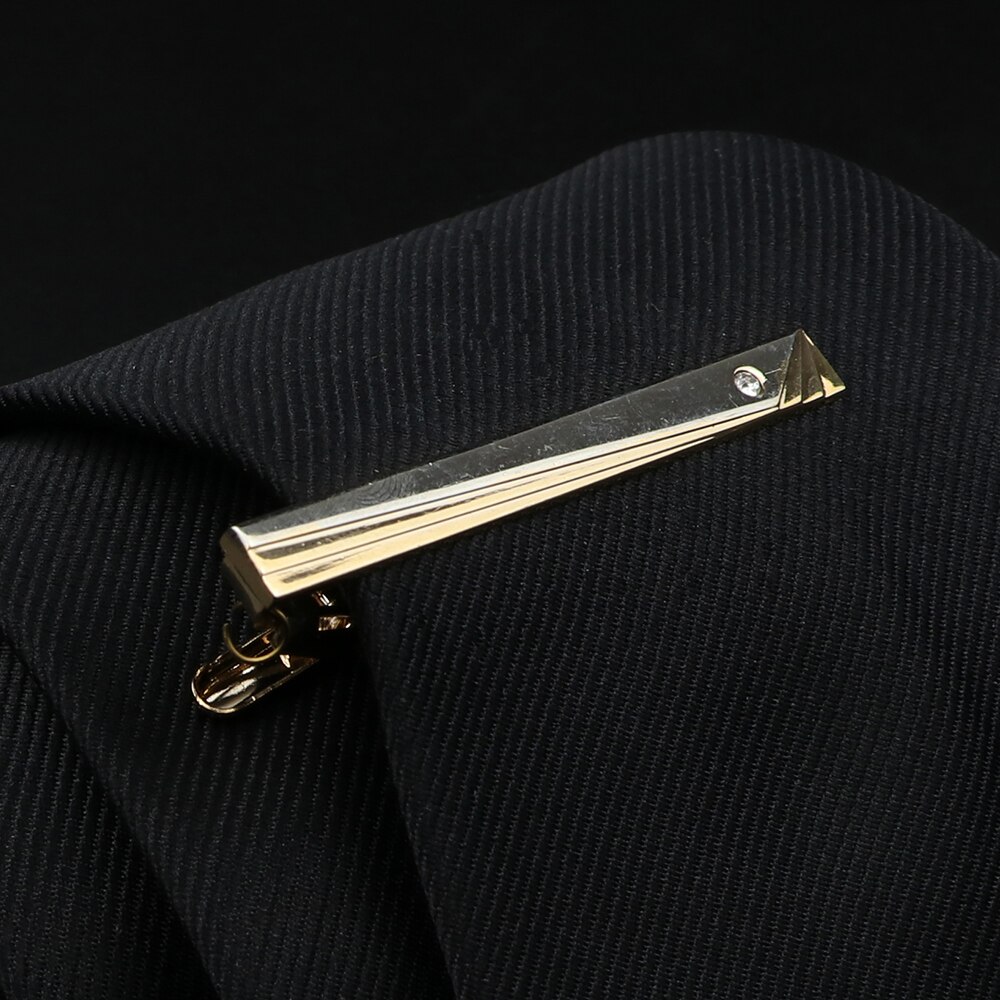 Fermacravatta da uomo in acciaio inossidabile cromato lucido gioielli cravatta Clip Pin chiusura morsetto fascino creativo fermacravatta accessori da sposa: A8-15