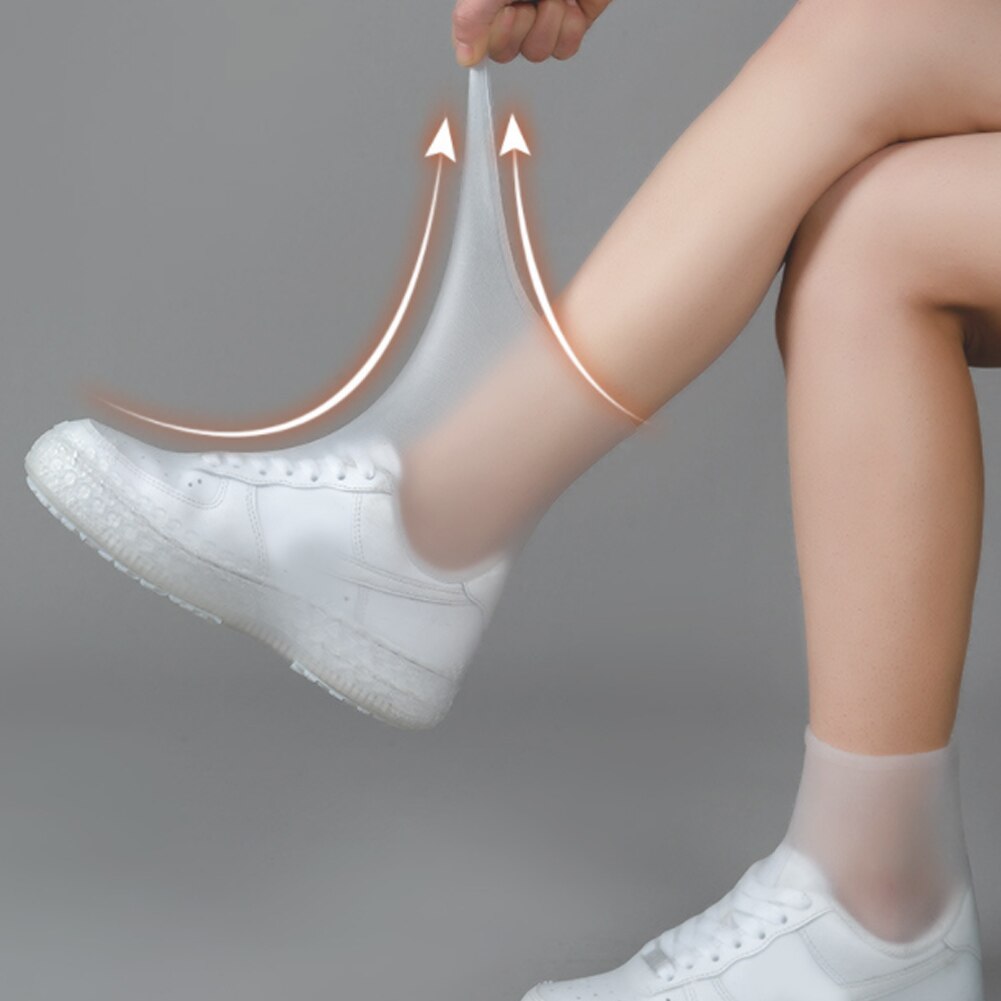 Couvre-chaussures de pluie en caoutchouc réutilisable, imperméable, Portable, antidérapant, accessoires pour chaussures unisexes