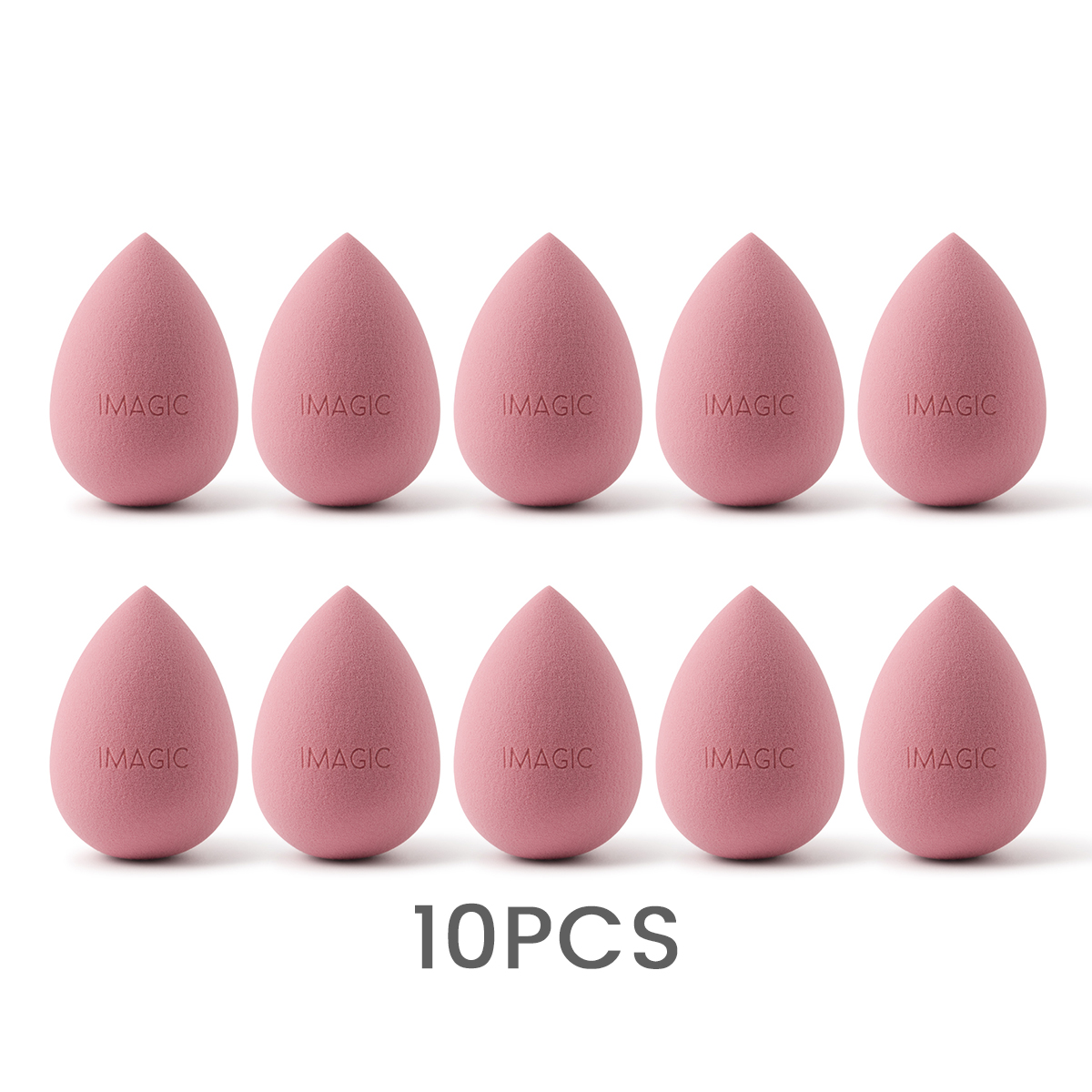 Esponja de maquillaje IMAGIC, 10 Uds., esponja húmeda y seca, esponja de maquillaje suave , paquetes de combinación más grandes de: Rojo