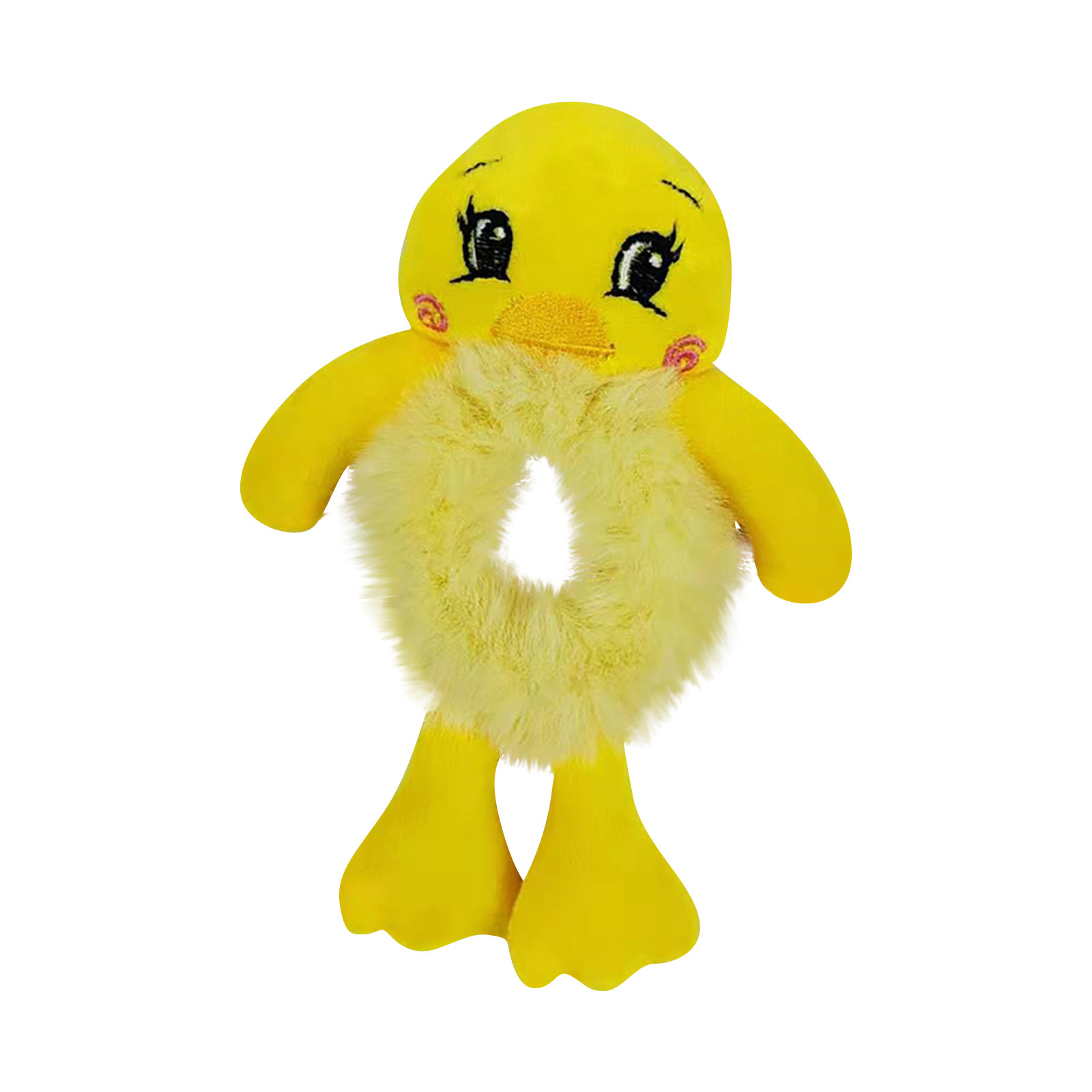 2023 Damesmode Pluche Haarband Leuke 3D Cartoon Stropdas Haar Hoofdtouw Paardenstaart Etui: Rood