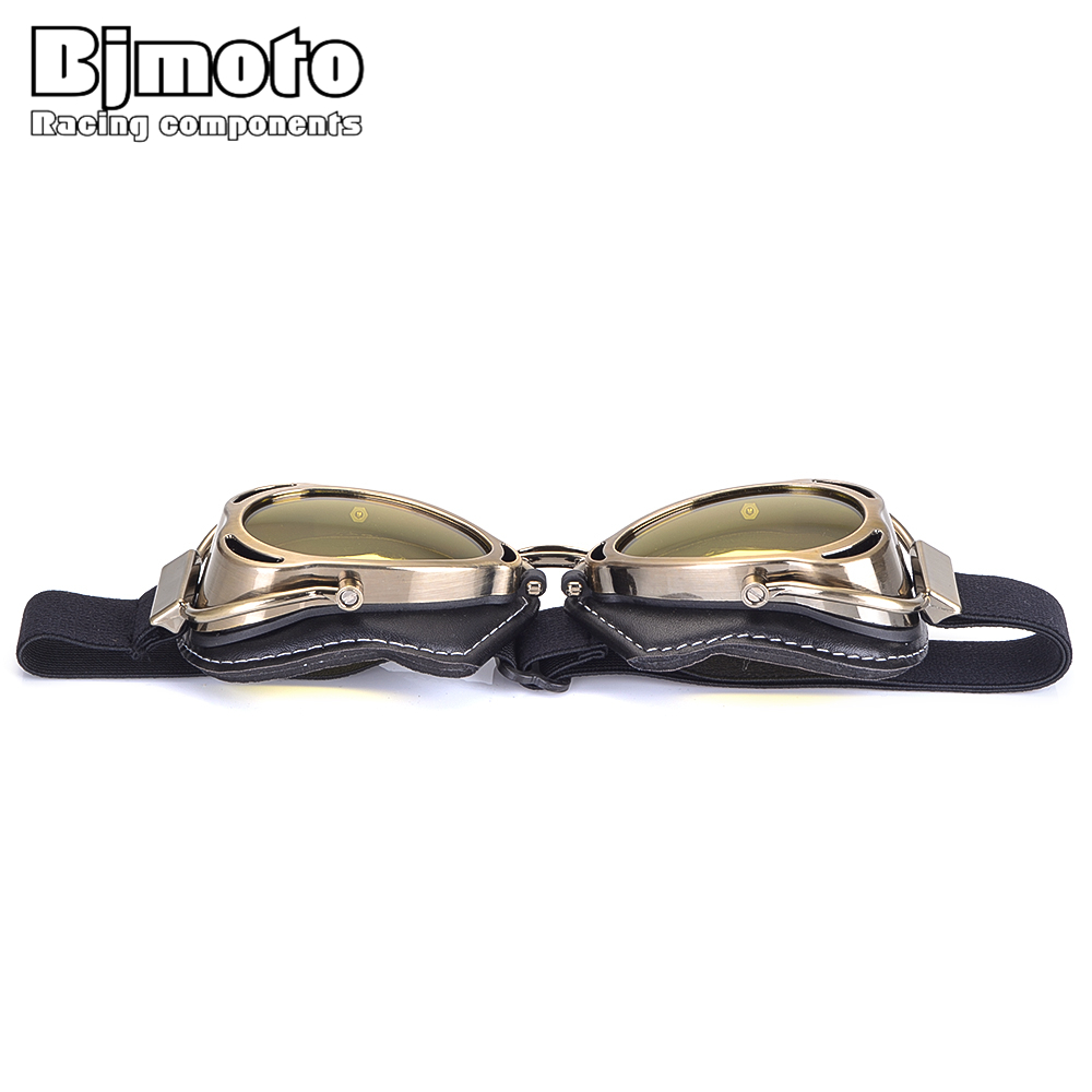 Gafas Vintage a prueba de viento y polvo para casco de motocicleta, gafas para Cruiser Cafe Racer, gafas de piloto