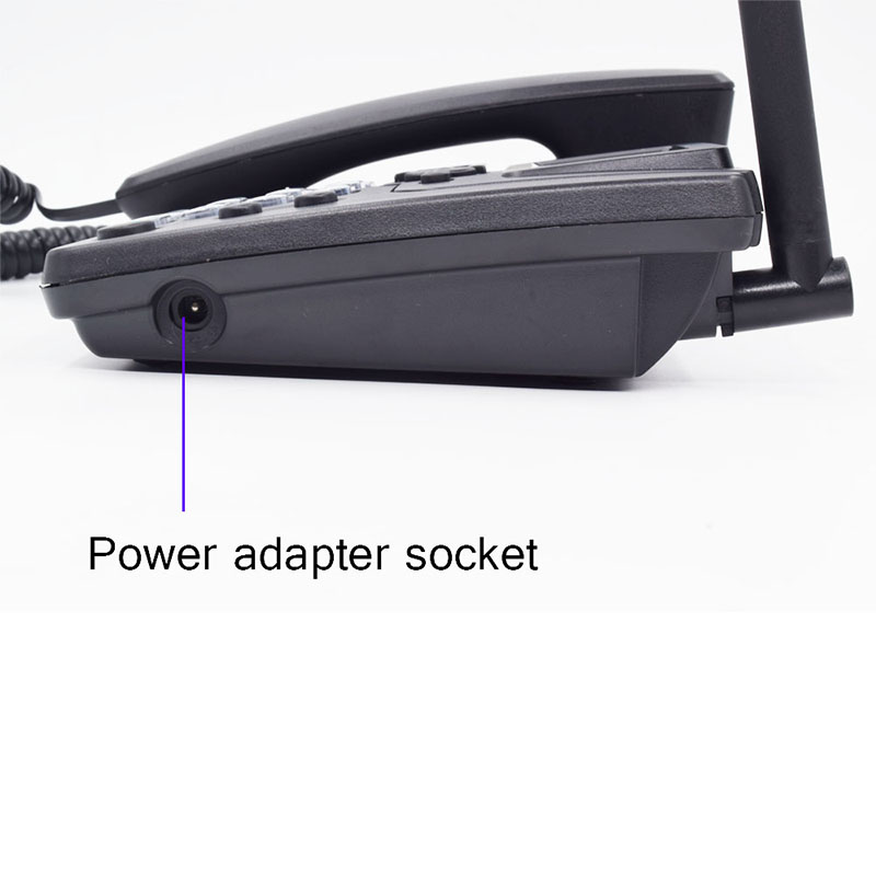 GSM SIM Card Desktop Wireless Phone Home Landline Telephone Wall Mount With FM Radio Fixed Radiotelephone Wired Phone Home Black