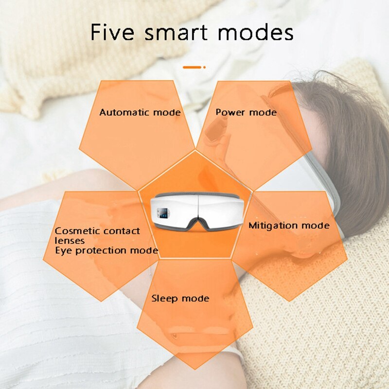 4D Eye Massager Smart Vibration Eye Care Device Bluetooth Eye Massage Relieve Fatigue Eyes Bags And Wrinkles