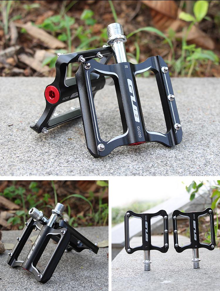 GUB CNC Aluminum Alloy Mountain Bike MTB Pedals Road Cycling DU Sealed Bearing Bicycle Pedals UltraLight Bike Pedal Parts