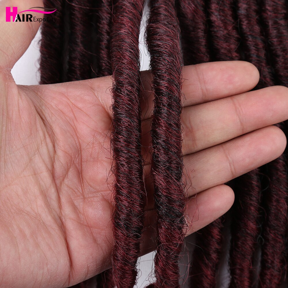12 2x jumalatar faux locs virkatut hiukset ombre kiharat hiukset synteettiset palmikoidut hiuspidennykset afrikkalaisille naisille expo city