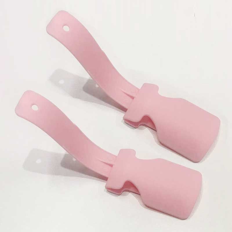 2Stck Professionelle Schuhlöffel Bunte Kunststoff Schuh Horn Löffel Schuhlöffel Schuhe Heber Werkzeug Schuhe Zubehör schuh heber Süssigkeit Farbe: Rosa
