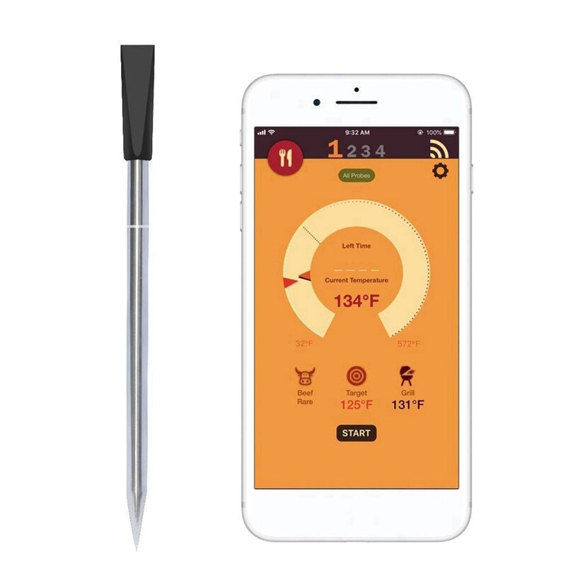 Trådløs kød mad bøf termometer til ovn grill grill ryger rotisserie køkken smart digital bluetooth grill tilbehør