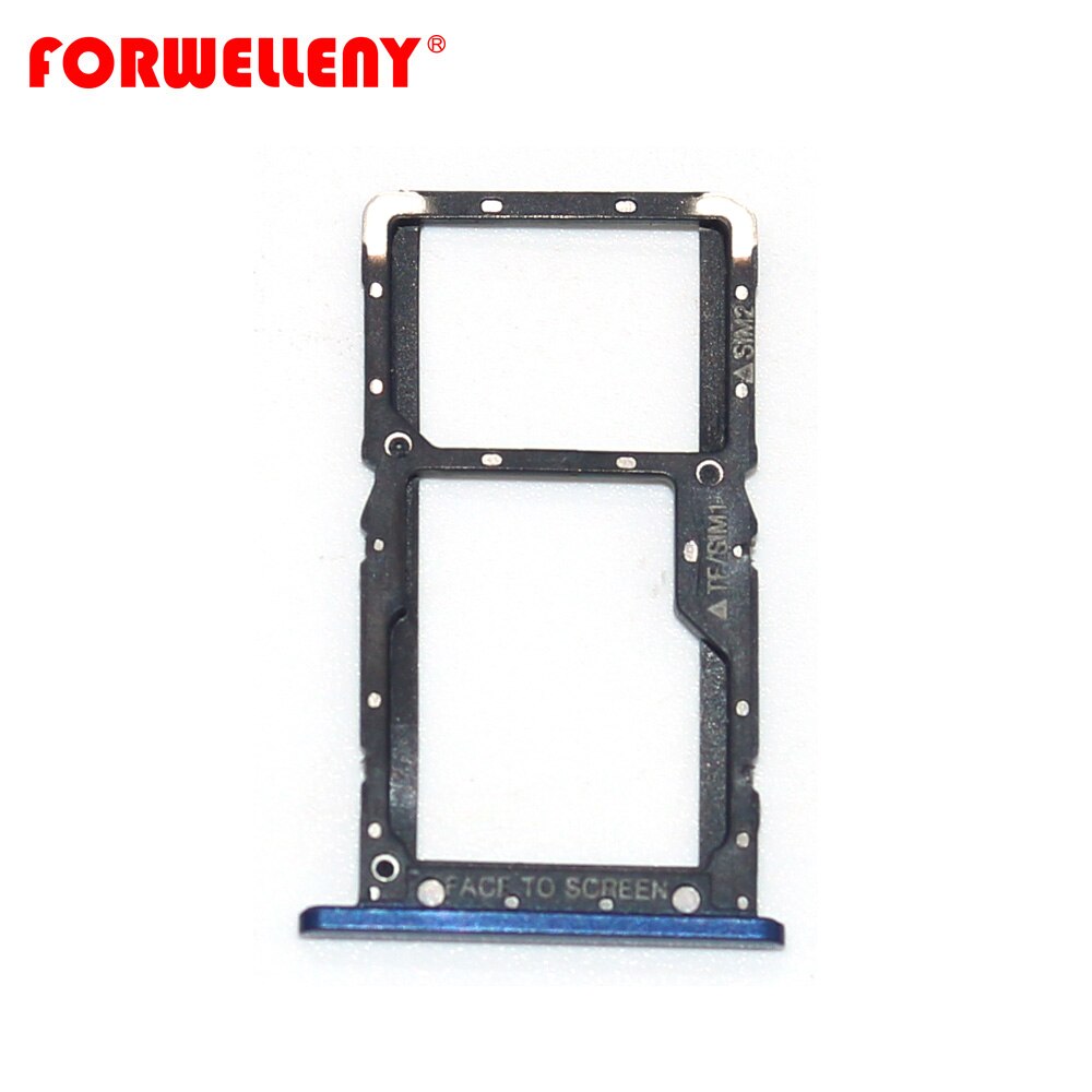 For Xiaomi xiomi Pocophone F1 SIM Card Tray Slot Holder Adapter Replacement Parts: blue