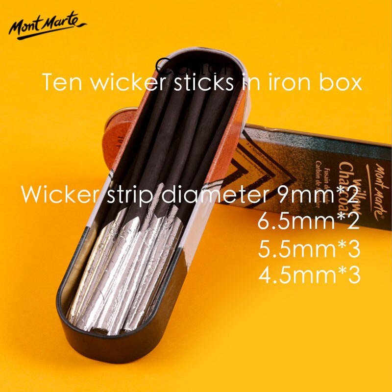 3/6 set of black carbon pen for sketching, carbon drawing pencil, sketching highlight pen for art students: 10pcsWicker strips