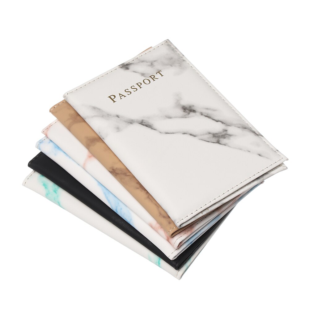 Kleurrijke Marmeren Paspoort Cover Waterdichte Passport Case Houder Reizen Cover Case Voor Paspoorthouder Paspoort Pakket