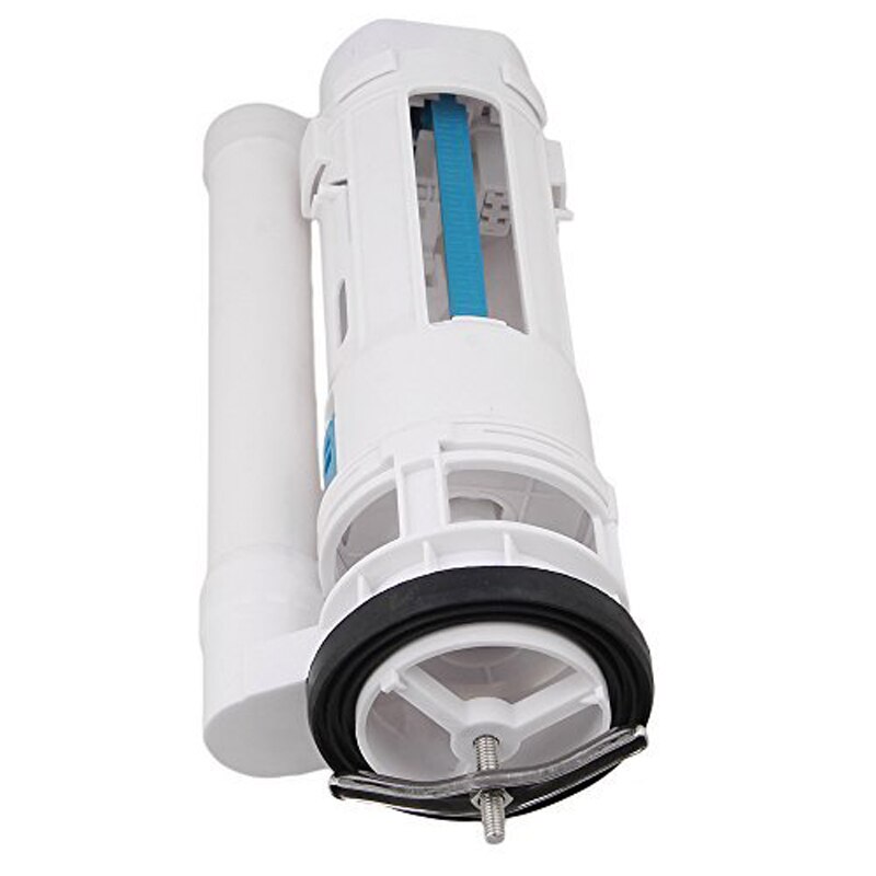 White Toilet Cistern Dual Flush Push Button Valve 25cm Height Fit for Drain Diameter 65-75mm