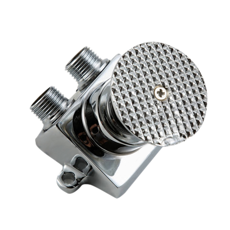 1x Copper Single Floor Foot Pedal Control Switch Valve Faucet Automatic Cold Water Tap Foot Pedal Valve for Hospitals Factories