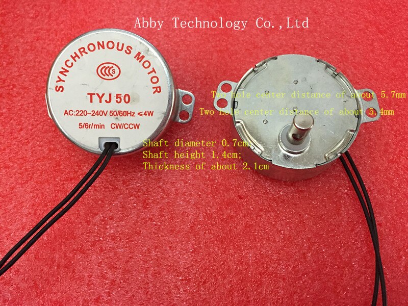 TYJ50 33 rpm synchronous motor AC220- 240v – Grandado