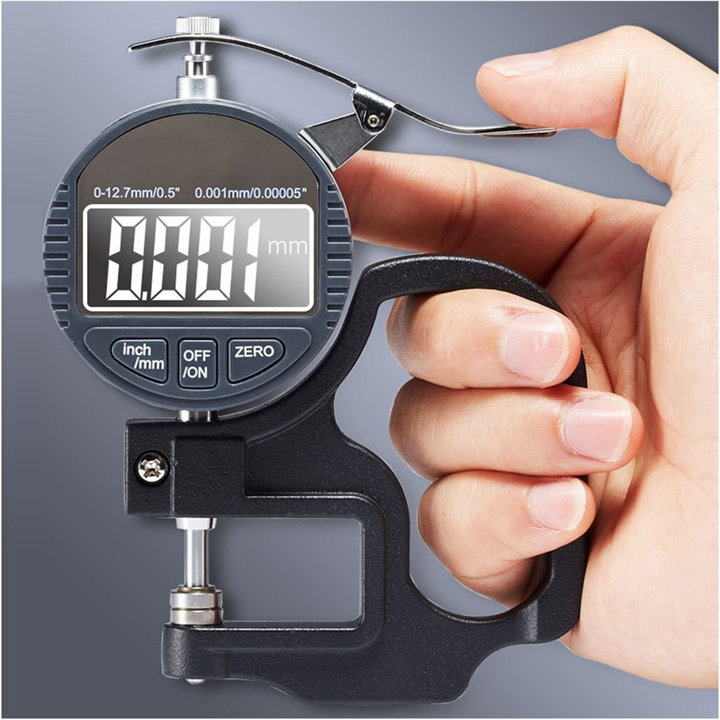 Measuring Paper Film 0-10mm/0-25mm Percentage/Micrometer Digital Display Thickness Gauge Flat Head Thickness Gauge