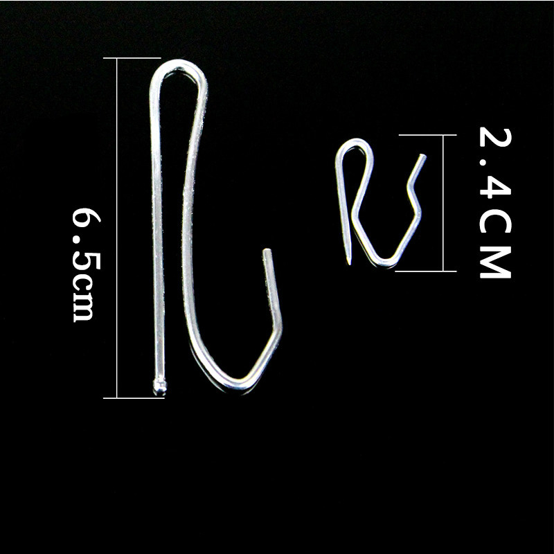 Gancho de cortina de Metal, accesorios de cuatro garras para cortina, ganchos para cortinas en forma de S, soporte de ganchos para cortinas, 20 unids/lote, 50 unids/lote