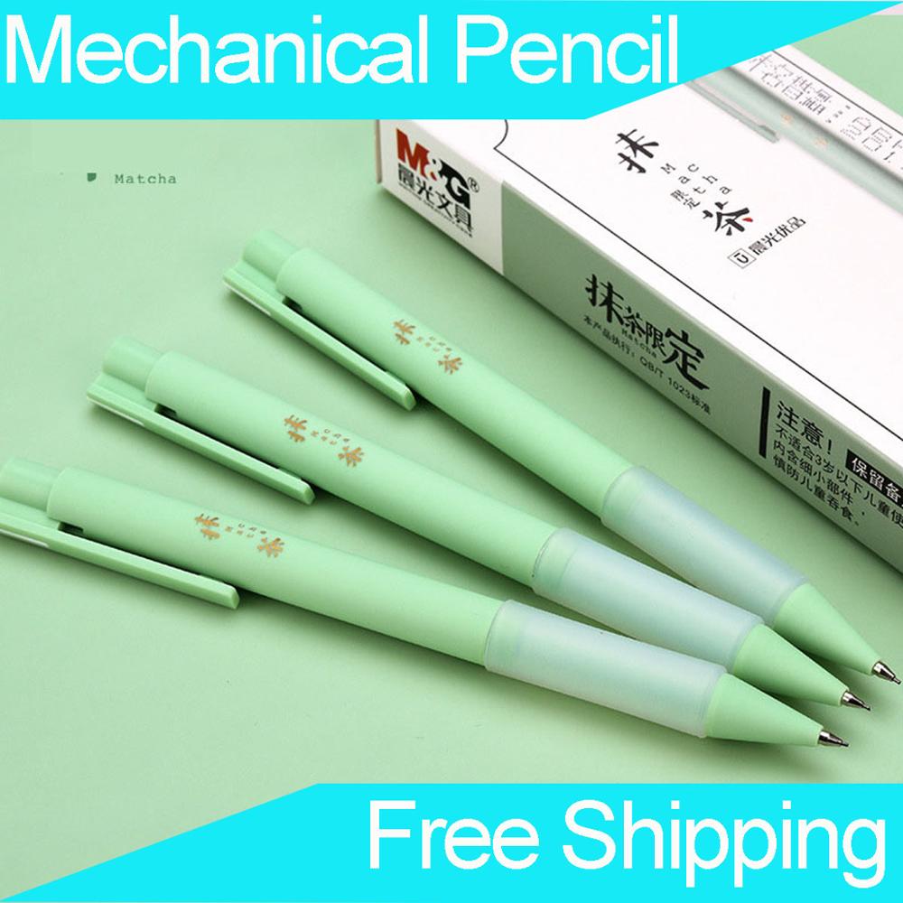 Mechanical Pencil Propelling Pencil Matcha Automatic Pencil Drawing Pencils Crown Mechanical Lead Pencil Drafting Pencil 0.5mm