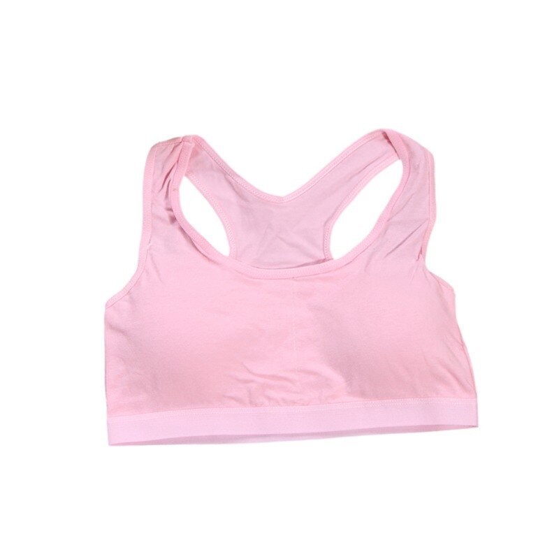 Children Underwears Soft Cotton Teenage Girls Underwear Bras Sports Kids Puberty Girl Bra Young Students Sport Training Bra
