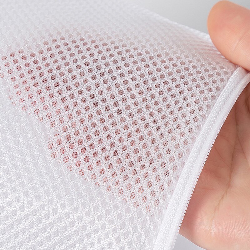 Portable Machine-wash Bra Bags Household Mesh Anti-deformation Laundry Container Bag Thicken Washing Underwear Zipper Organizer