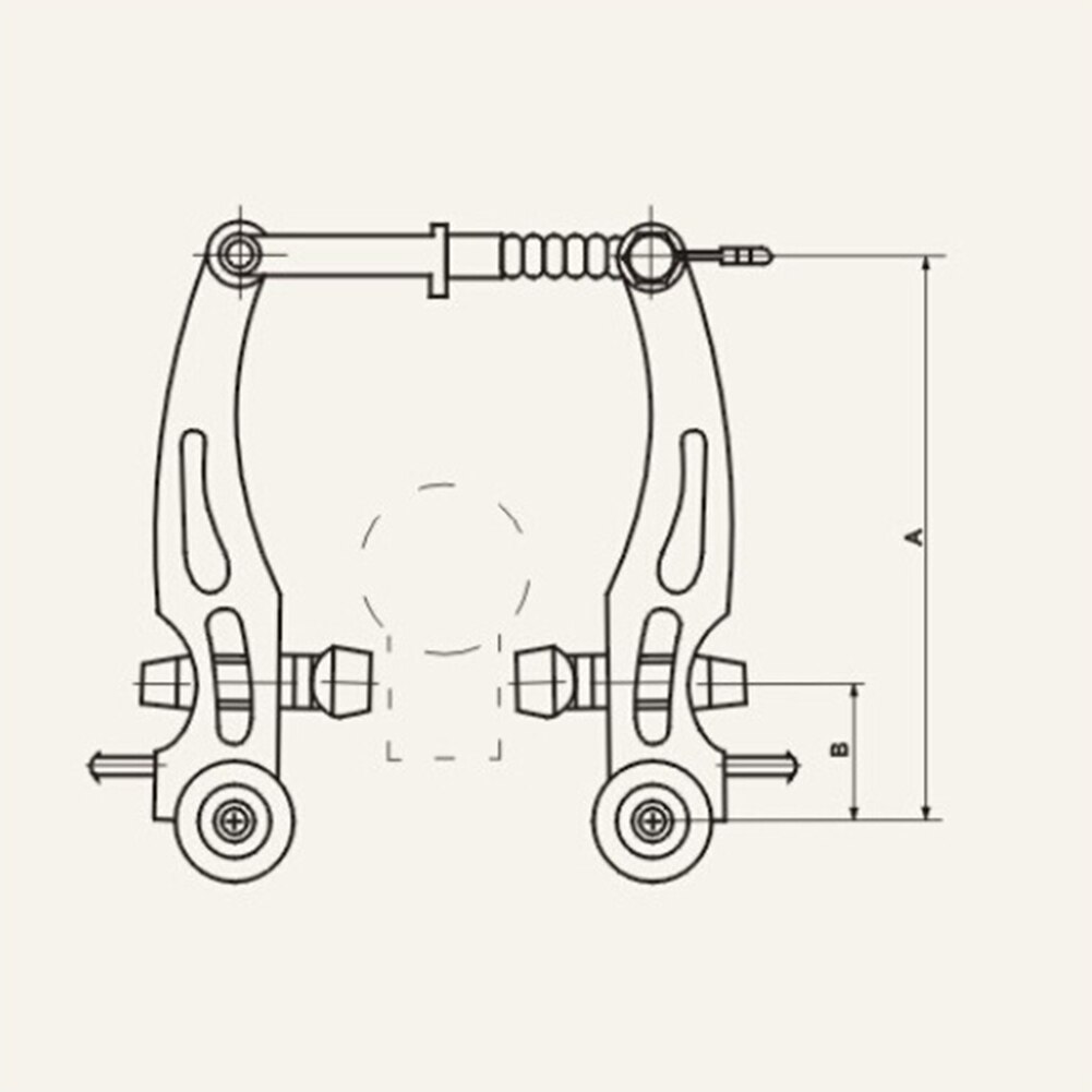 Frein V pour vélos pliants, construction précise en alliage d'aluminium, compatible avec différentes tailles (rouge