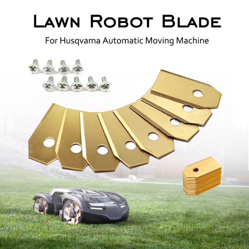 35*18*0.75Mm Gazon Robot Blade Goud Zilver Gazon Mover Vervanging Mes Voor Gardena Husqvarna Automower Yardforce tuingereedschap