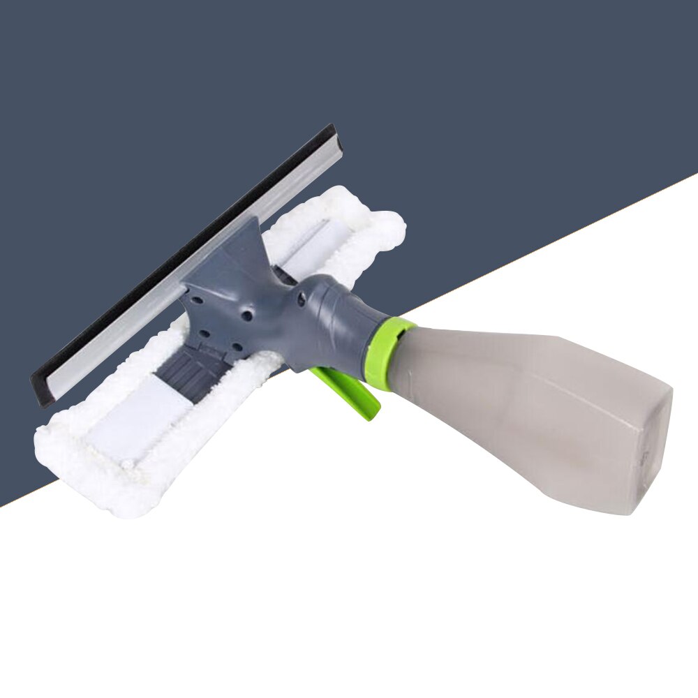 3 In 1 Window Cleaner Spray Dry Scraper Features Atomizing Nozzle Bottle Wiper Microfibre Cloth Pad Kit Car Glass Clean Brush: Default Title