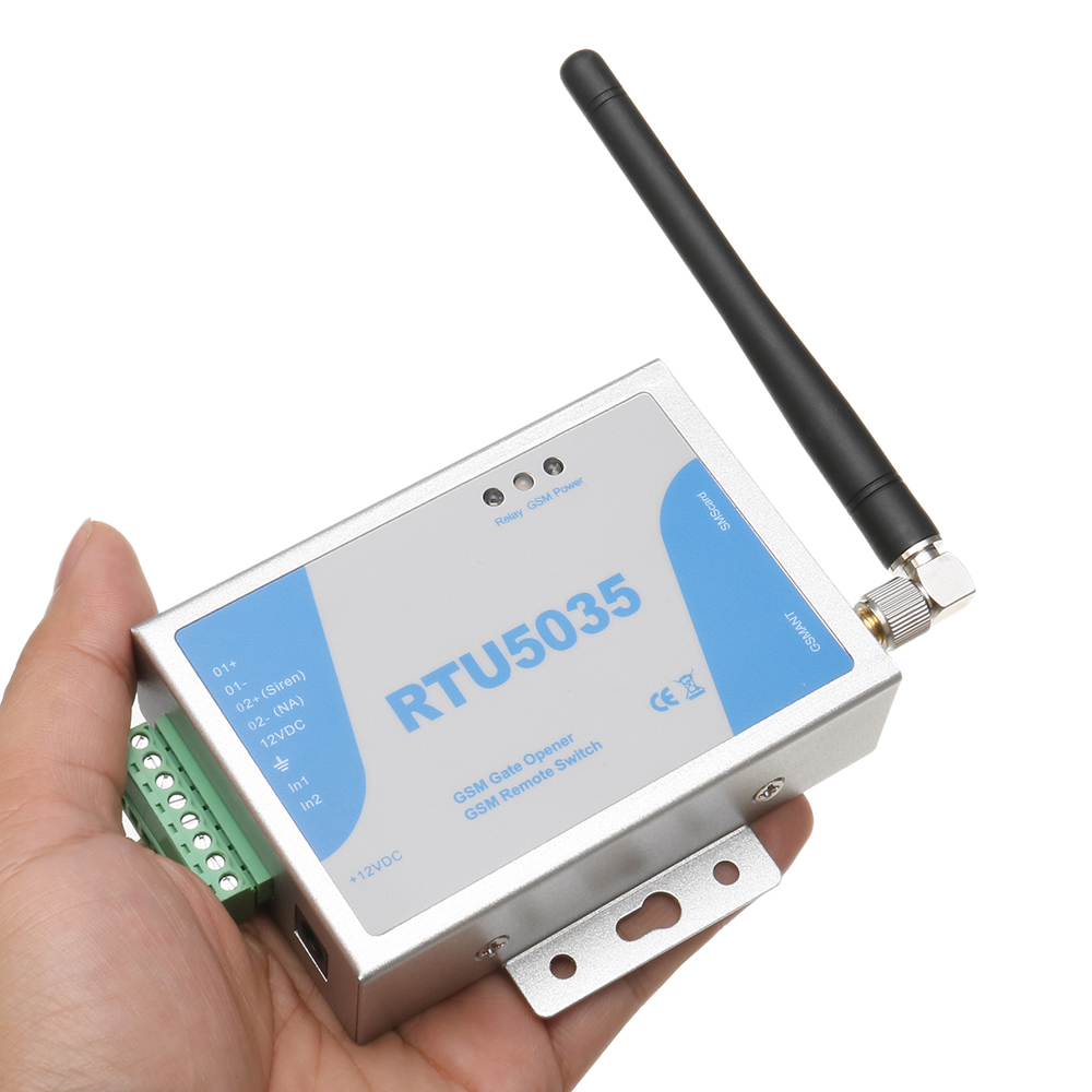 Rtu 5035 gsm Port-åpner relébryter ringe fjernkontroll telefon risting kontroll døråpner til hjemme sikre systemer