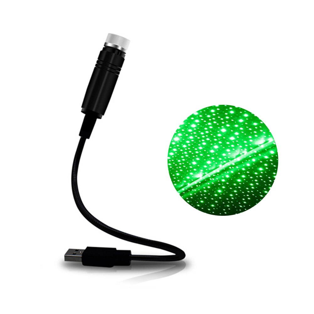 Roof Atmosphere Light Starry USB Ambient Atmosphere Green Interior Lamp
