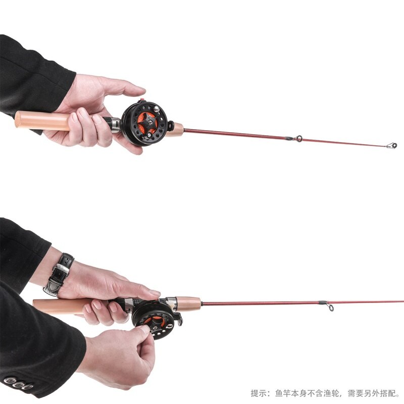 Combination set with fishing rod Kit Ice 60cm Rod 4B Fishing Reel Portable Strong Toughness