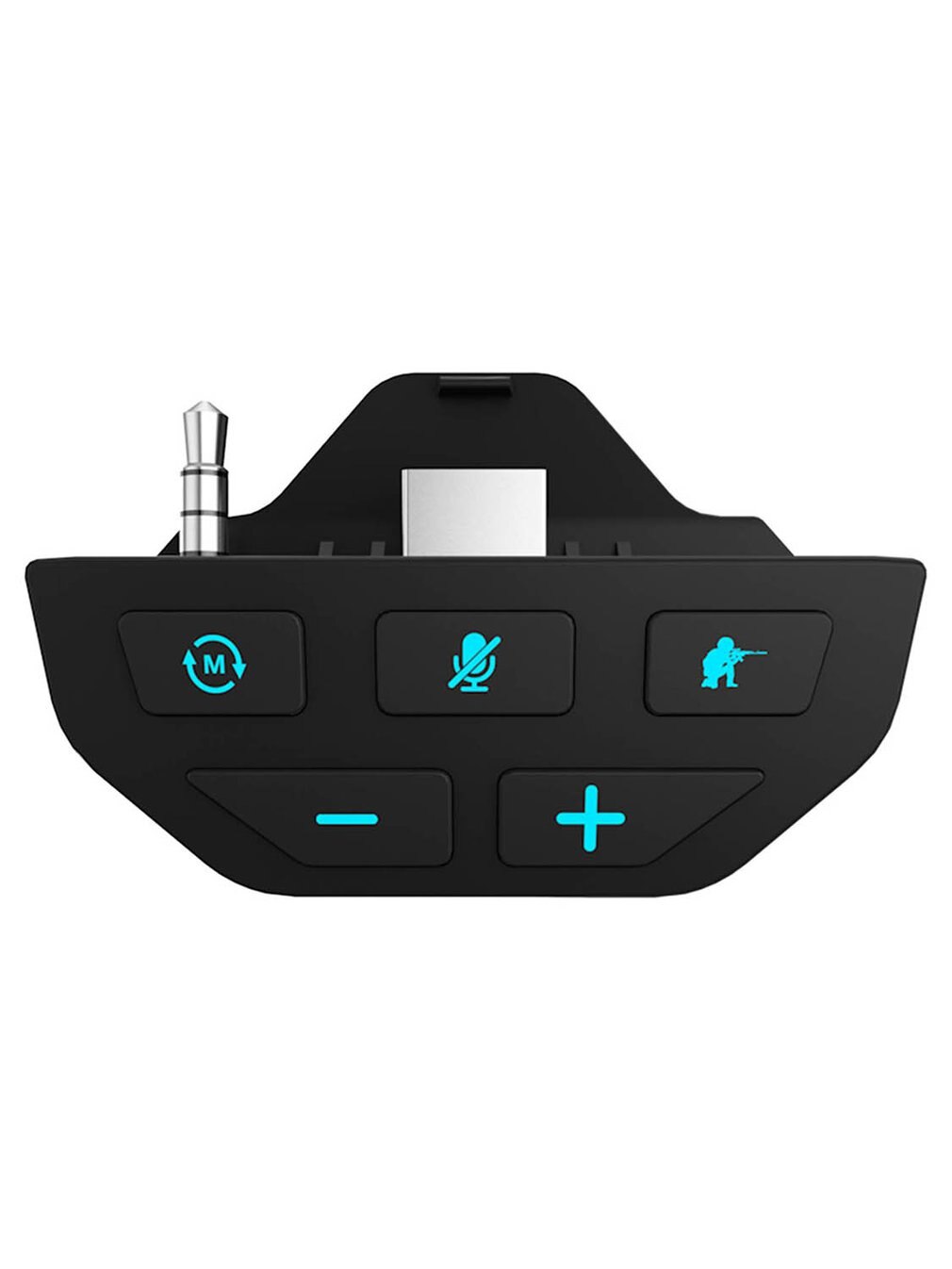 Adaptateur casque stéréo convertisseur casque sans fil contrôleur de jeu adaptateur casque pour Xbox One adaptateur casque: Black