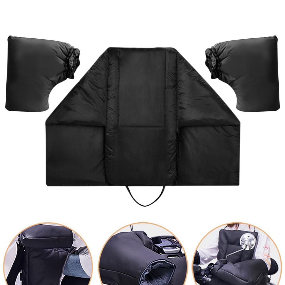 Winter Leg Lap Apron Cover Protector Knee Pad Blanket Quilt&Gloves Durable Waterproof Windshield Windproof For Scooters Rain