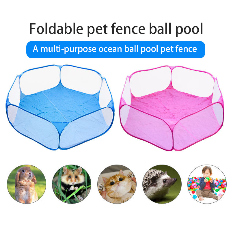 Tragbarer, zusammenklappbarer Haustier-Laufstall, Laufstall für kleine Hunde, Katzen, Spiel, Spielplatz, Zaun, Hamster, Chinchillas, Meerschweinchen, KleintierkäFeige