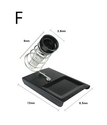 1pc Electric Soldering Iron Stand Holder Metal Support Station With Solder Sponge Soldering Iron Frame Small And Simple: F