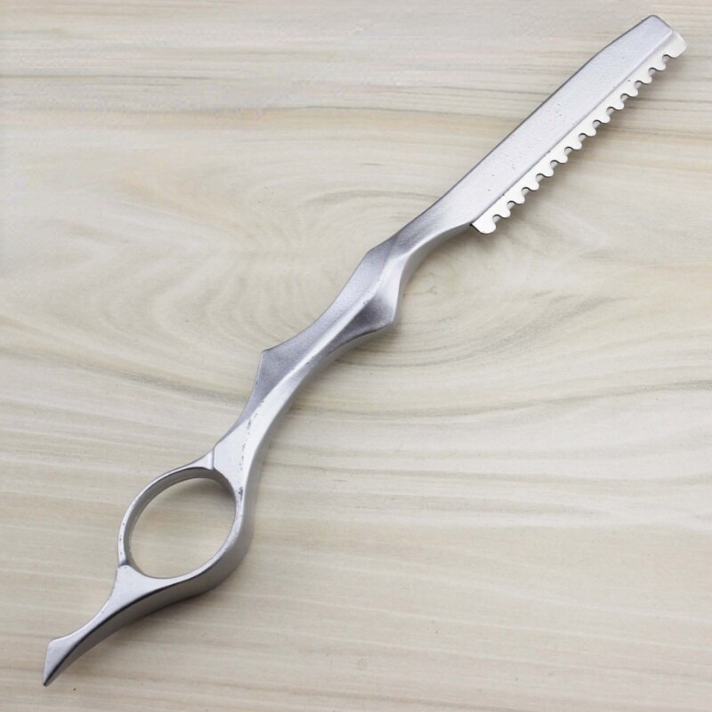 Thinning Razor Japan Stainless Sharp Barber Razor Hair Razors Cut Hair Cutting Thinning Knife Salon Tool: Silver