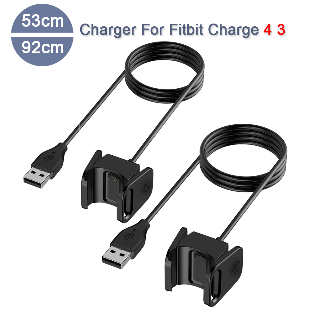 USB-kabeloplader voor Fitbit Charge 3/Charge 4 Opladen USB-kabel Dock Vervangbare oplader voor Fitbit Charge 4 3 Dock-adapter