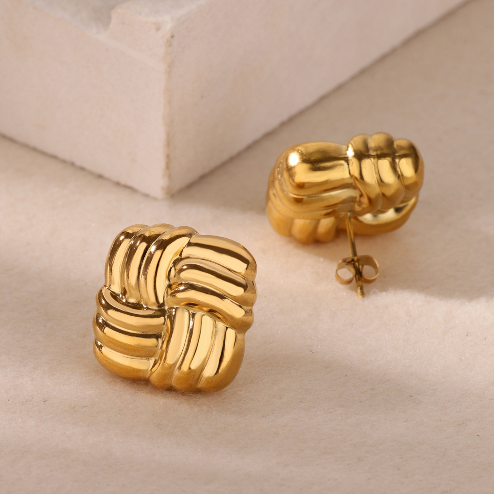 Pendientes de mariposa para mujer, aretes con forma de gota de agua de acero inoxidable de Color dorado, de joyería estética 2024: Pistola negra plateada