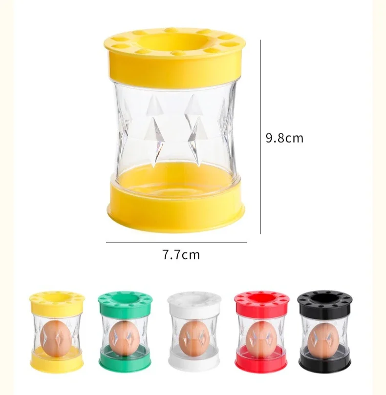 Hand Egg Sheller Cranked Automatic Household Peeling Machine Opener Tool Fully Automatic Small Kitchen Gadgets for Boiled Eggs