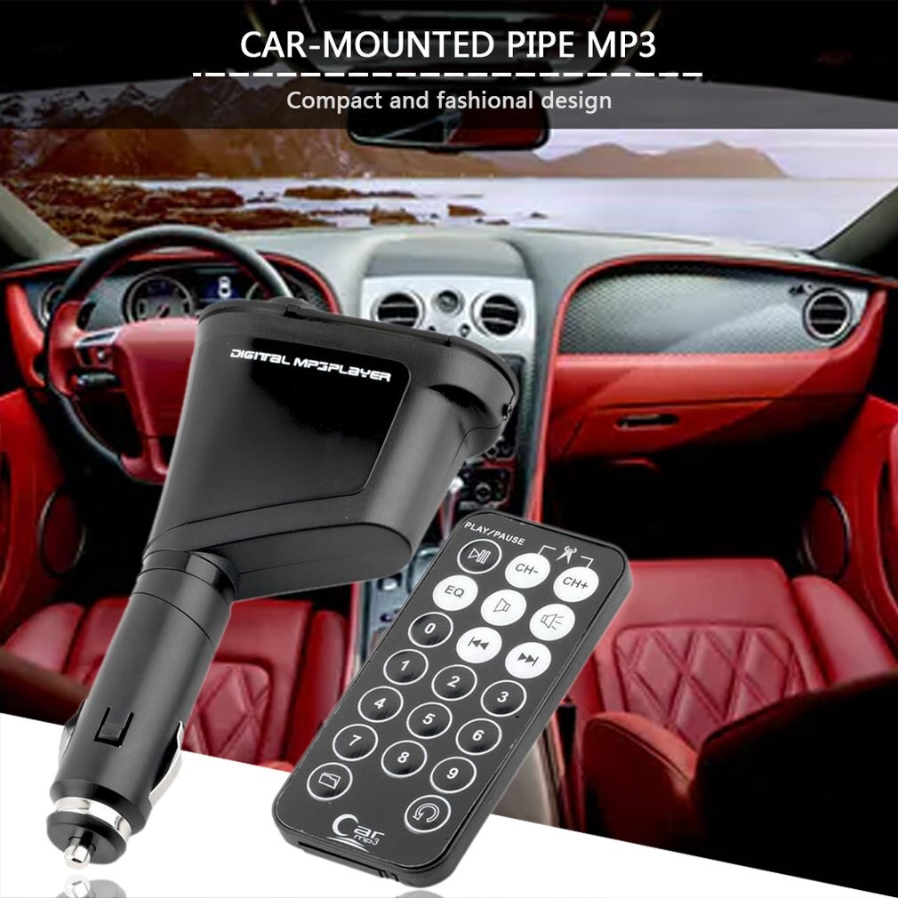 Car MP3 Player with perfect high stereo Wireless FM Transmitter and USB SD MMC Slot 3.5mm with Remote L31122