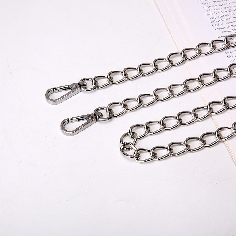 Bag Chain Strap Belt Hardware Shoulder Handbag Metal Replacement Bag Part DIY Strap Accessories for Women Chain Bag: b1 Sliver / 100 cm