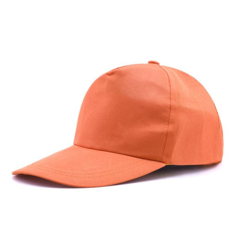 Plain Baseball Cap Women Men Snapback Caps Classic Casual Style Hat Casual Sport Outdoor Adjustable Cap Unisex: Orange