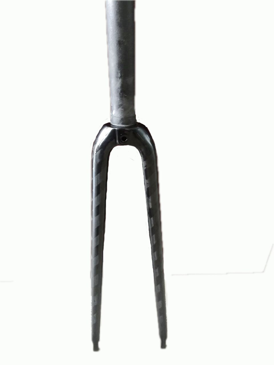In stock Full carbon fiber road bike front fork 700c carbon V brake 12K glossy bicycle fork
