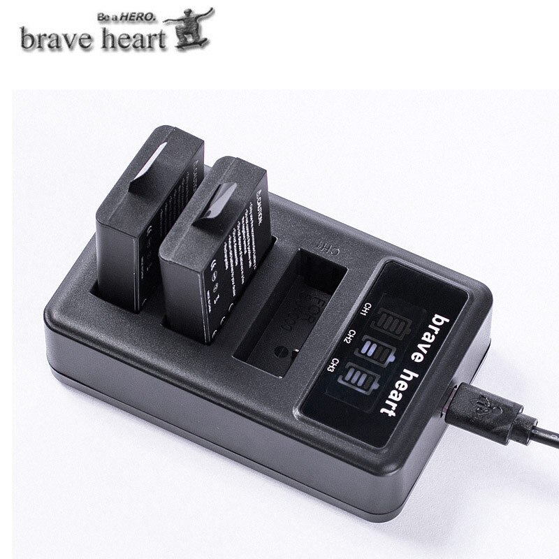 3.7v 1050 mah bateria  sj4000 batteri  sj5000 sj6000 wifi + lcd 3 mye usb-lader til sjcam  sj 4000 5000 6000 7000 8000 sj9000 m10