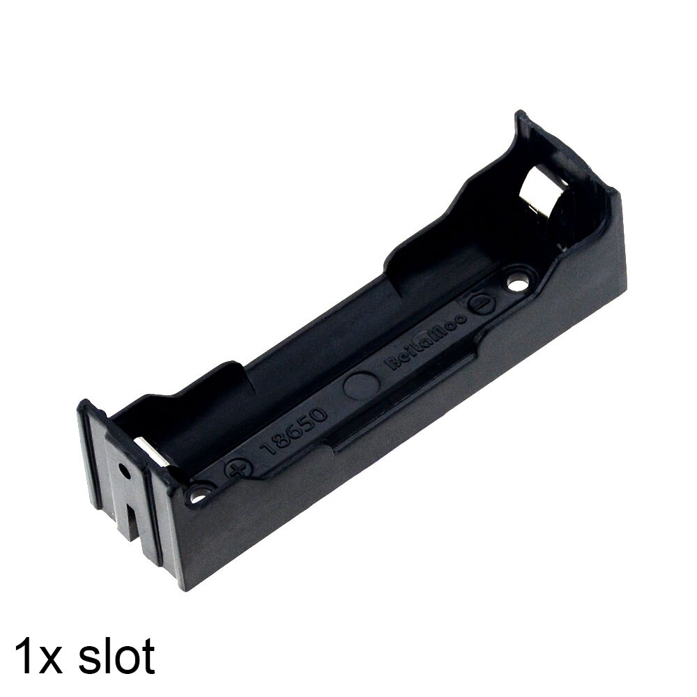 1PCS ABS 18650 Power Bank Cases 1X 2X 3X 4X 18650 Battery Holder Storage Box Case 1 2 3 4 Slot Batteries Container With Hard Pin: 1x slot