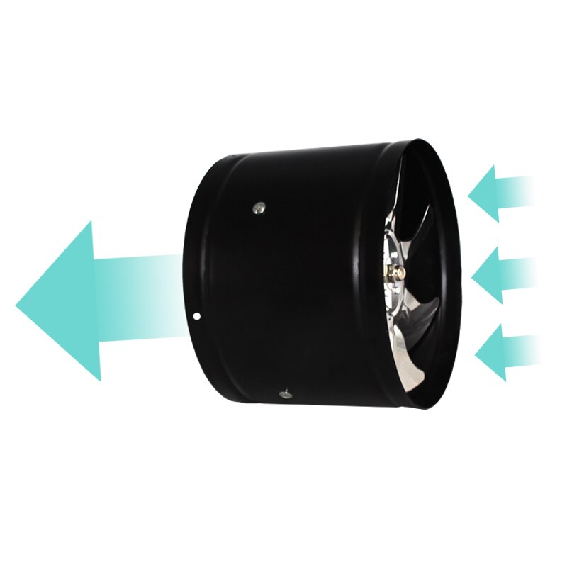 200mm ventilator voor keuken, AC220V pijplijn ventilator voor ventilatie, 8 inch hoge snelheid mute ventilator voor keuken wc