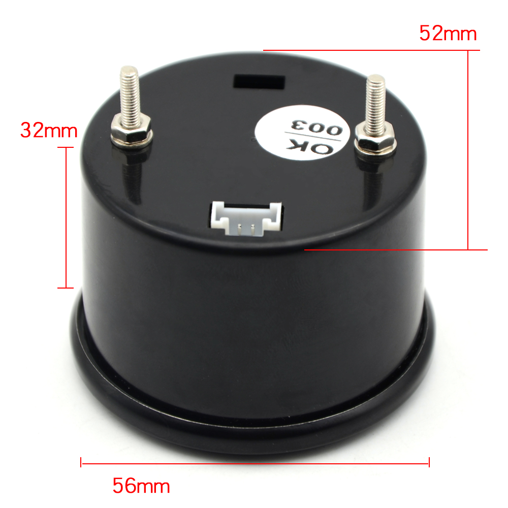 smok miernik 2 ''52MM wskaźnik temperatury wody czarny kolor cyfrowy niebieski doprowadziło 40-150 C