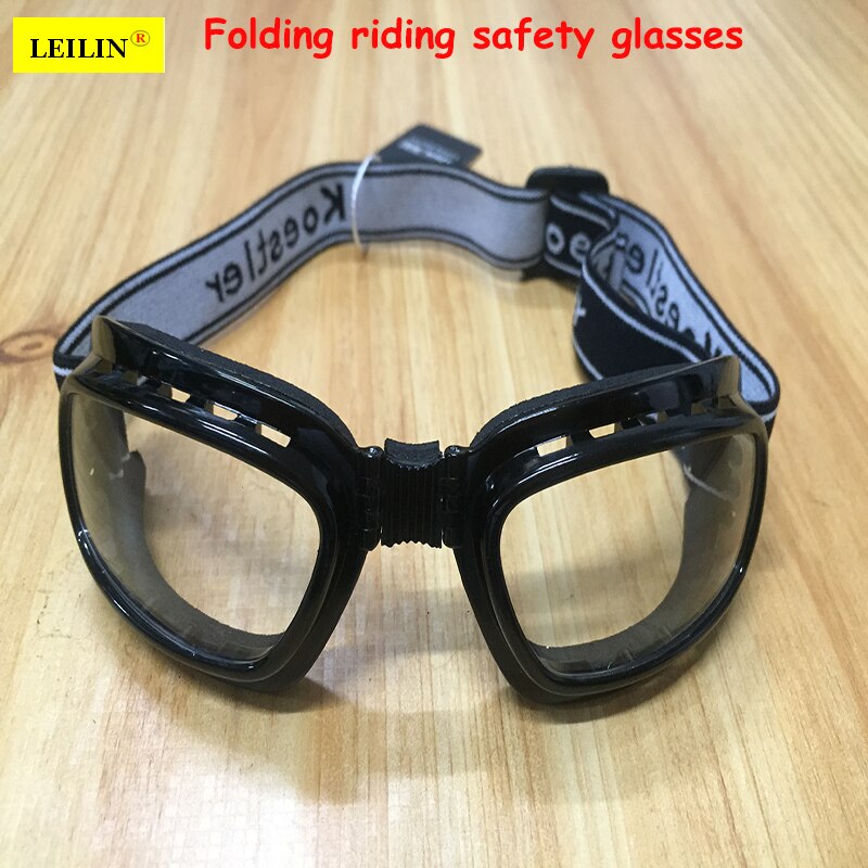 Leilin Veiligheidsbril Opvouwbare Spons Frame Comfortabele Fietsen Bril Transparante Modellen Uv Anti-Shock Bril