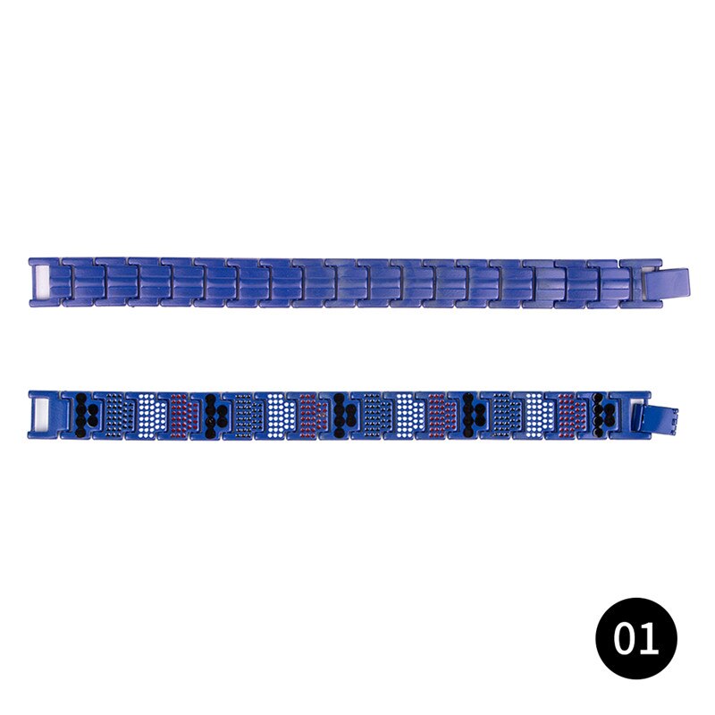 Pulsera magnética saludable para mujeres, brazaletes de magnetita con imanes de terapia de poder, joyería para el cuidado de la salud, inoxidable: Type3 01